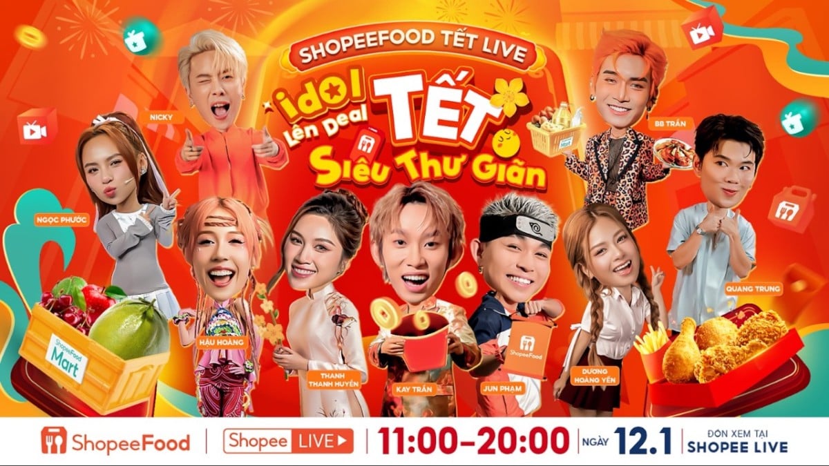 ShopeeFood công b?đại s?thương hiệu mới cùng chuỗi chương trình ưu đãi hấp dẫn nhân dịp đầu năm